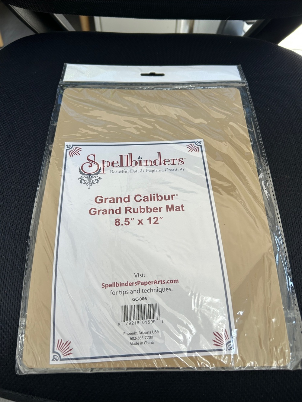 Spellbindera rubber mat. to use with grand caliber machine.